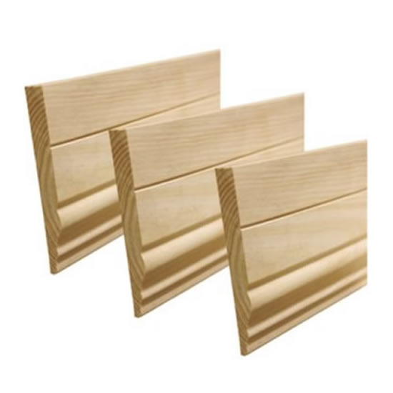 CENEFA PINO 1" LIJADA y GOTERO/11"/4,20 MTS