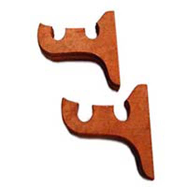 SOPORTE DOBLE PARA BARRAL/22MM./NATURAL